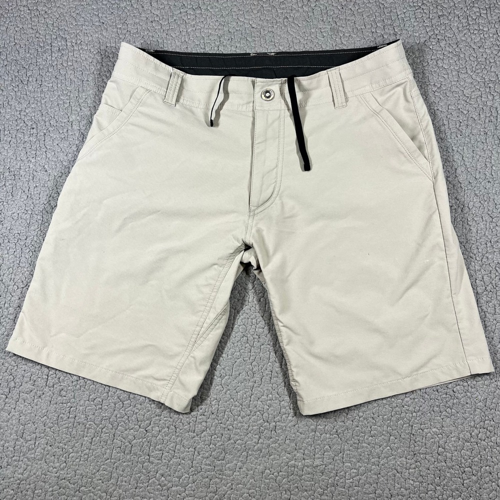 KUHL Renegade Shorts Mens 34 Outdoor Hiking Performance Khaki Gorpcore